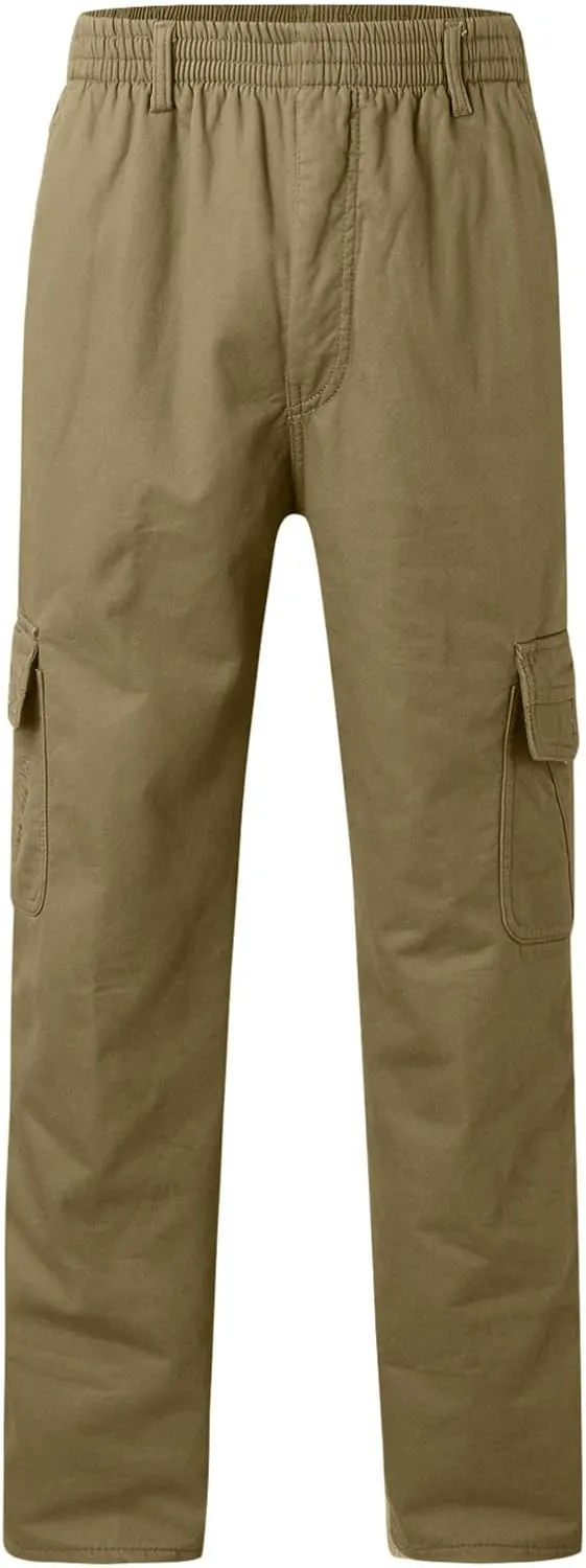 Cargo Pants for Men Relaxed Fit Casual Men's Sweatpants Hip Hop Tapered Gym Running Workout Pants Letter Print Fleece