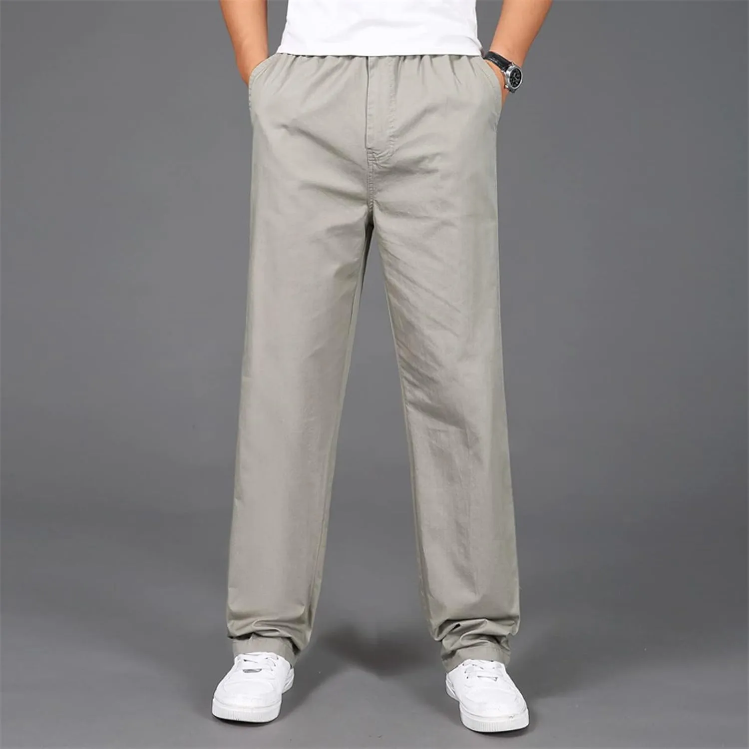 Cargo Pants for Men Relaxed Fit for Men with Pockets for Workout Jogging Running Men's Heavyweight Sweatpants Fleece