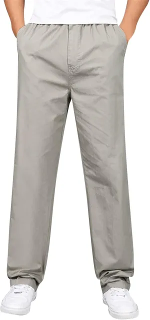 Cargo Pants for Men Relaxed Fit for Men with Pockets for Workout Jogging Running Men's Heavyweight Sweatpants Fleece