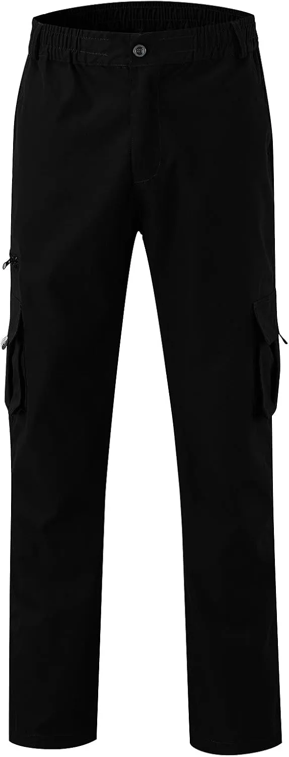 Cargo Pants for Men Relaxed Fit Jogger Sweatpants Motocross Dirt Bike Jogger Elastic Waist Pajama Pants with Pockets