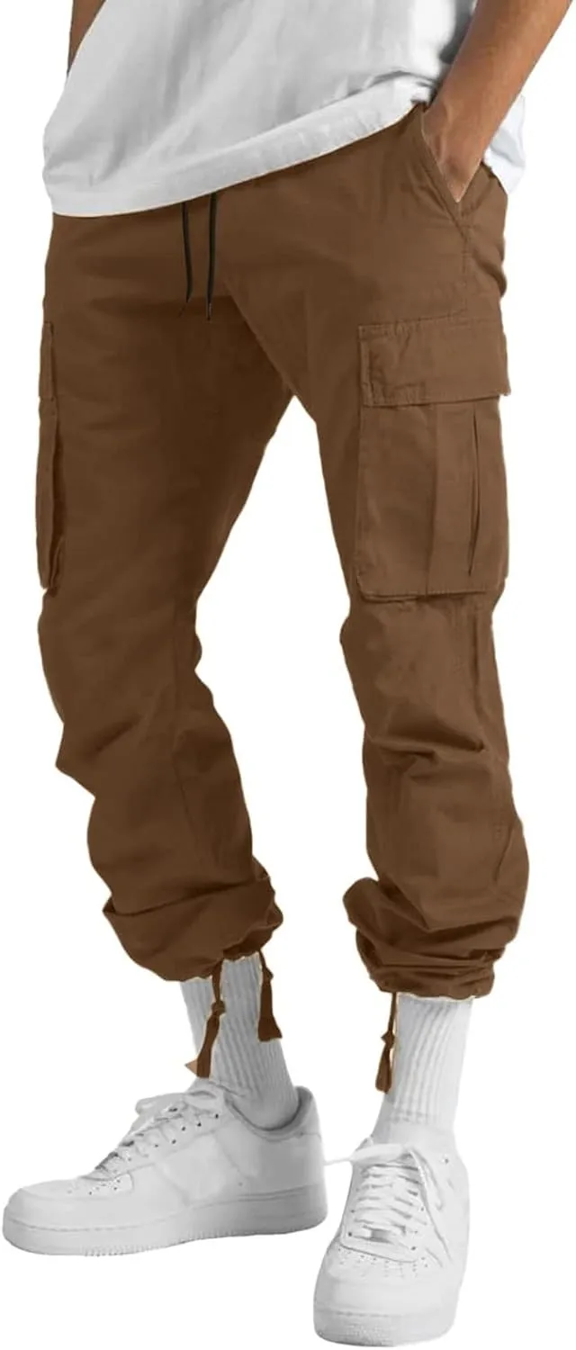 Cargo Pants for Men Relaxed Fit Mens Cargo Pants Sport Pants Drawstring Sports Trousers for Men Mens Cargo Sweatpants