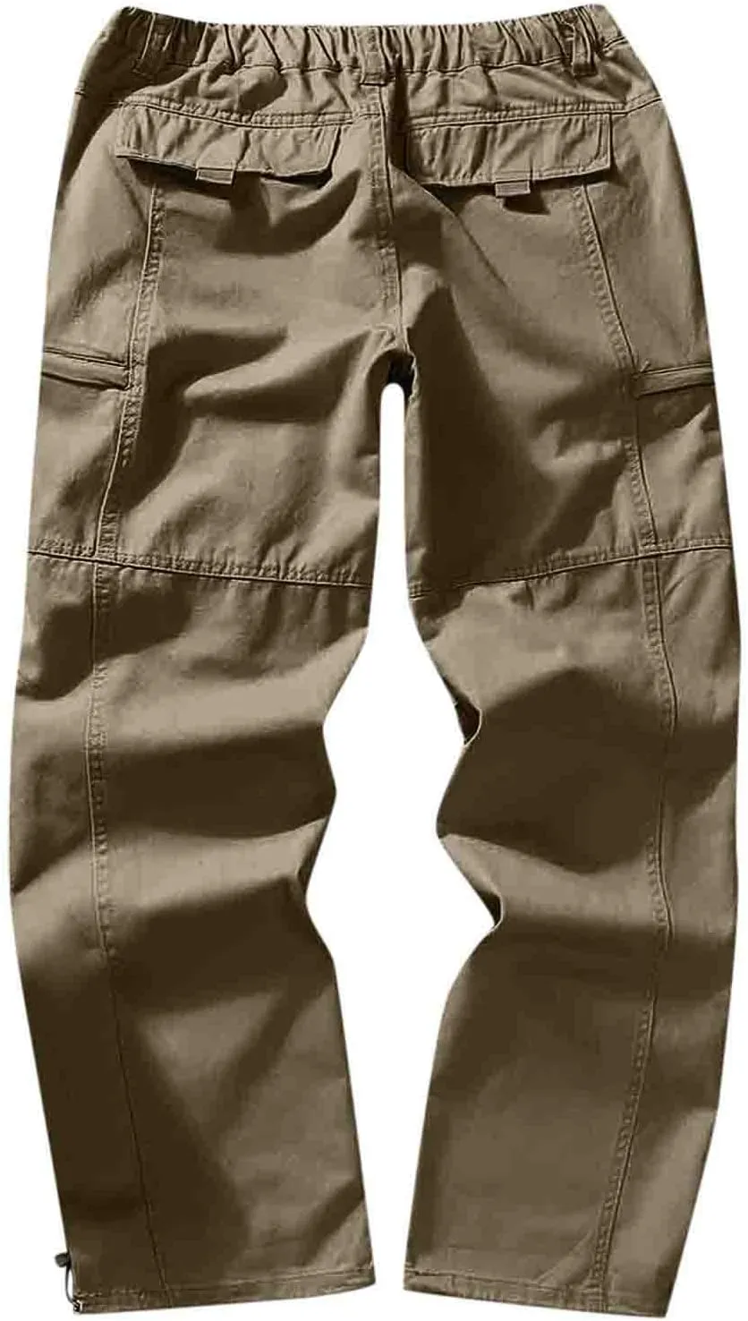 Cargo Sweatpants for Men Big and Tall Casual Jogging Trousers Lightweight Hiking Work Pants Outdoor Pant Winter Pants