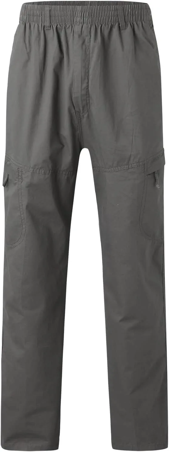 Cargo Sweatpants for Men Big and Tall Pockets Casual Streetwear Y2K Mens Cargo Pants Drawstring Hiking Pants Elastic