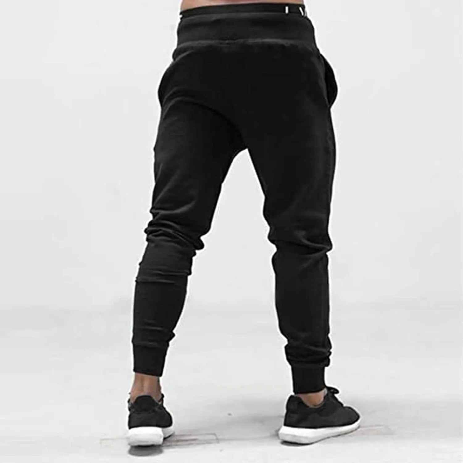 Cargo Sweatpants for Men Cargo Pants Relaxed Fit Drawstring Joggers Sweatpants for Men Workout Casual Long Trousers