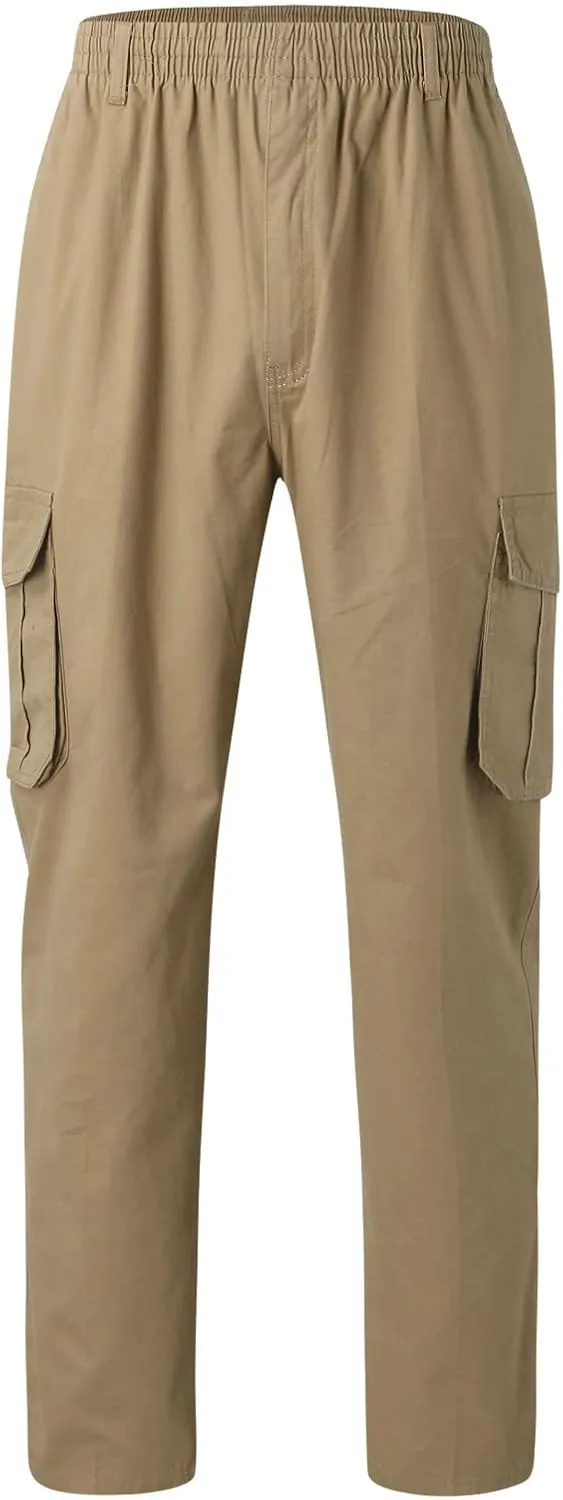 Cargo Sweatpants for Men Men's Drawstring Waist Zipper Hem Corduroy Cargo Pants with Pockets Men's Casual Drawstring