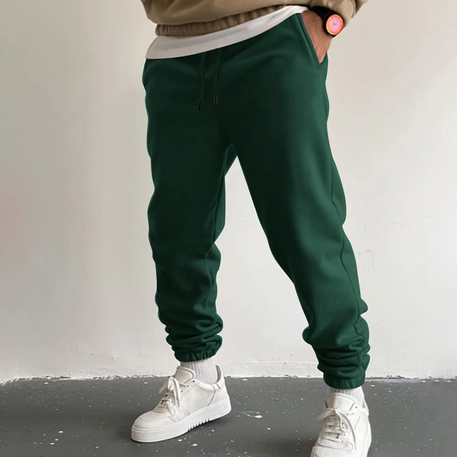 Cargo Sweatpants for Men Mens Lounge Pants Men's Slim Fit Gym Running Workout Pants Athletic Drawstring Jogger Pants