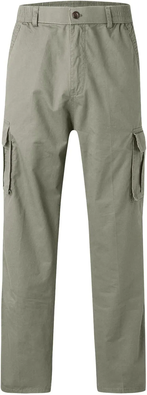 Cargo Trousers for Men Heavyweight Fleece Sweatpants with Pockets Men's Heavyweight Fleece Cargo Sweatpants Stretch