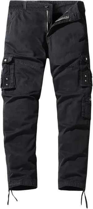 Cargo Trousers for Men Pants Casual Rope Loose Heavyweight Fit Cargo for Men Loose Sports Trousers Pants with Pockets