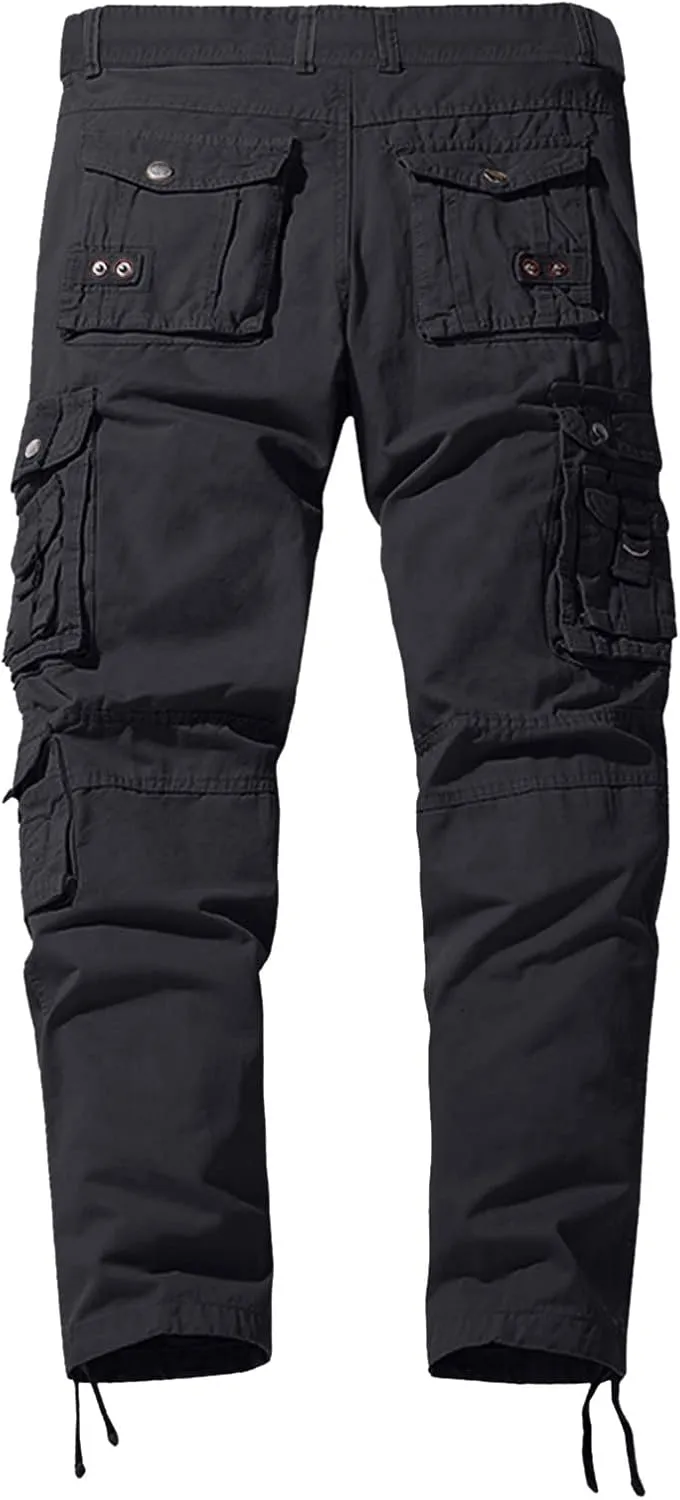 Cargo Trousers for Men Pants Casual Rope Loose Heavyweight Fit Cargo for Men Loose Sports Trousers Pants with Pockets