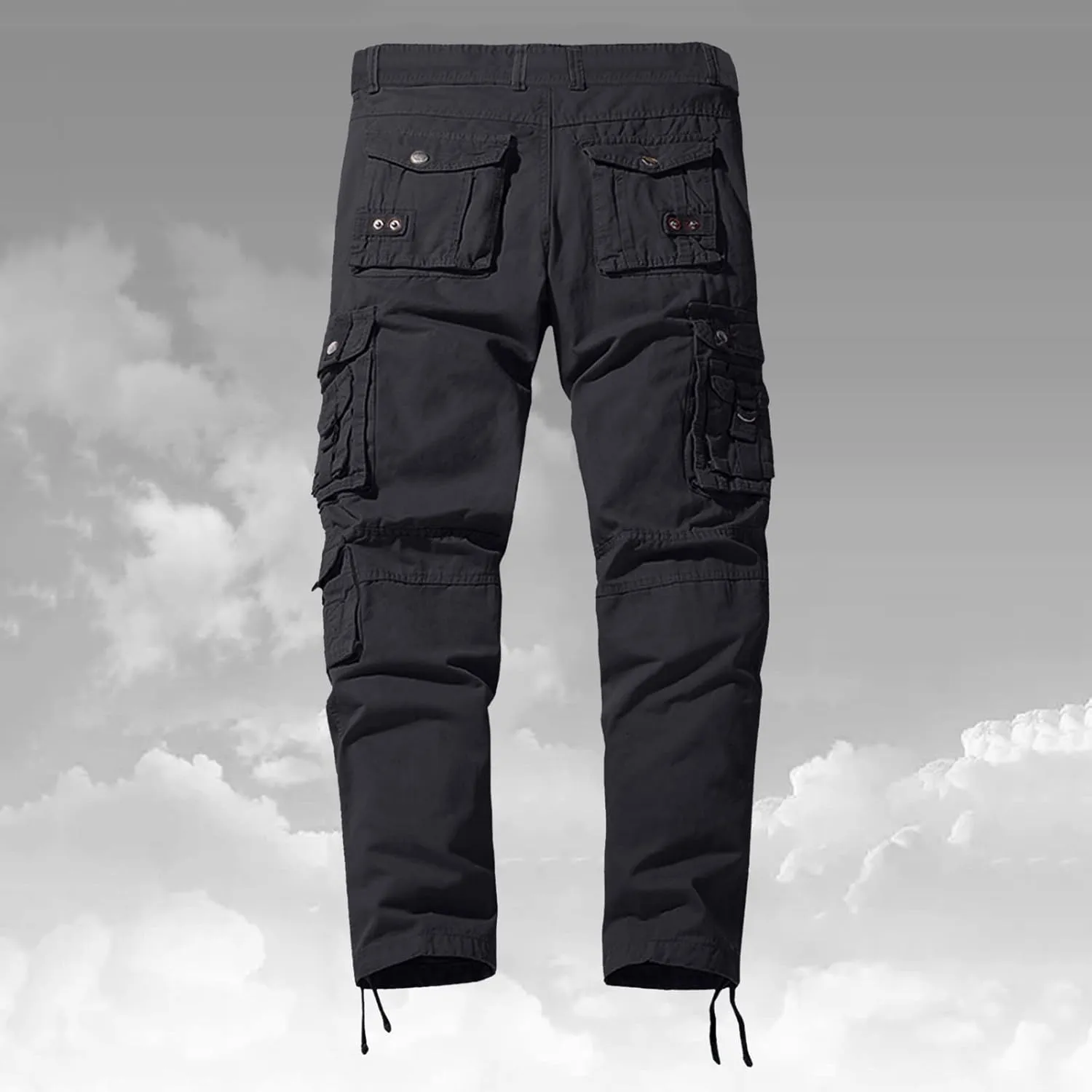 Cargo Trousers for Men Pants Casual Rope Loose Heavyweight Fit Cargo for Men Loose Sports Trousers Pants with Pockets