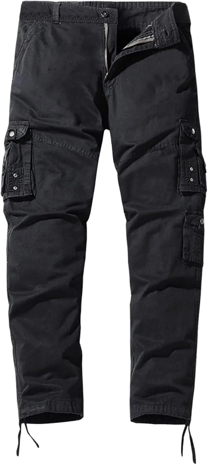 Cargo Trousers for Men Pants Casual Rope Loose Heavyweight Fit Cargo for Men Loose Sports Trousers Pants with Pockets