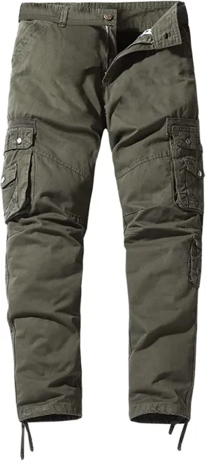 Cargo Trousers for Men Pockets Athletic Jogger Fitness Workout Gym Sweatpants Men's Cargo Pants with Pockets Cotton