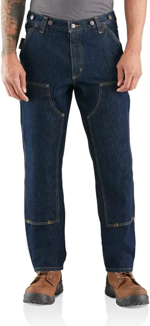 Carhartt mens Rugged Flex Relaxed Fit Heavyweight Double-front Utility Logger Jean