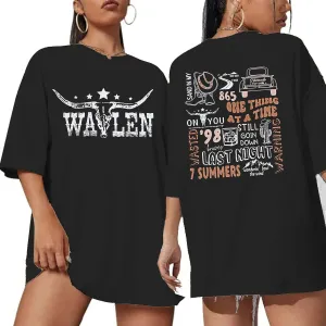 Cow Skull Shirts for Women Western Graphic T Shirts Oversized Country Music Shirt Rodeo Cowboy Graphic Tee