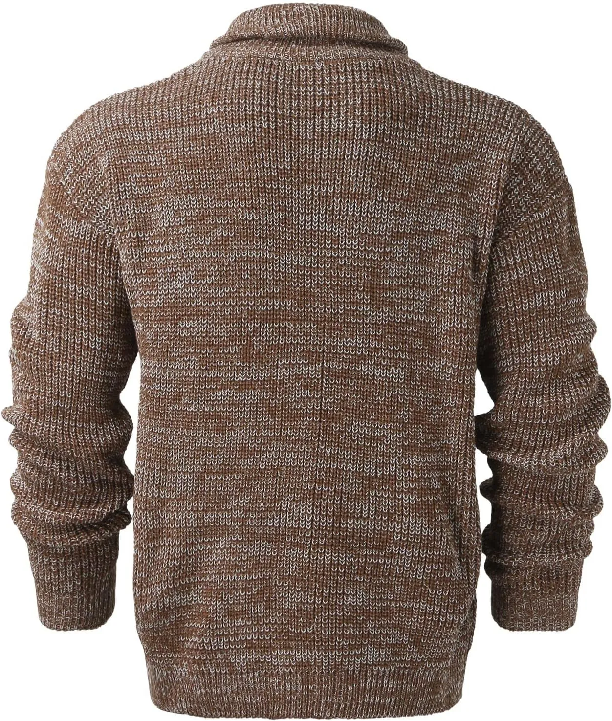 CRNTCEM Mens Casual Shawl Collar Cardigan Sweater Cable Knit Button Chunky Winter Thick Thermal Open Front Cardigan Coats