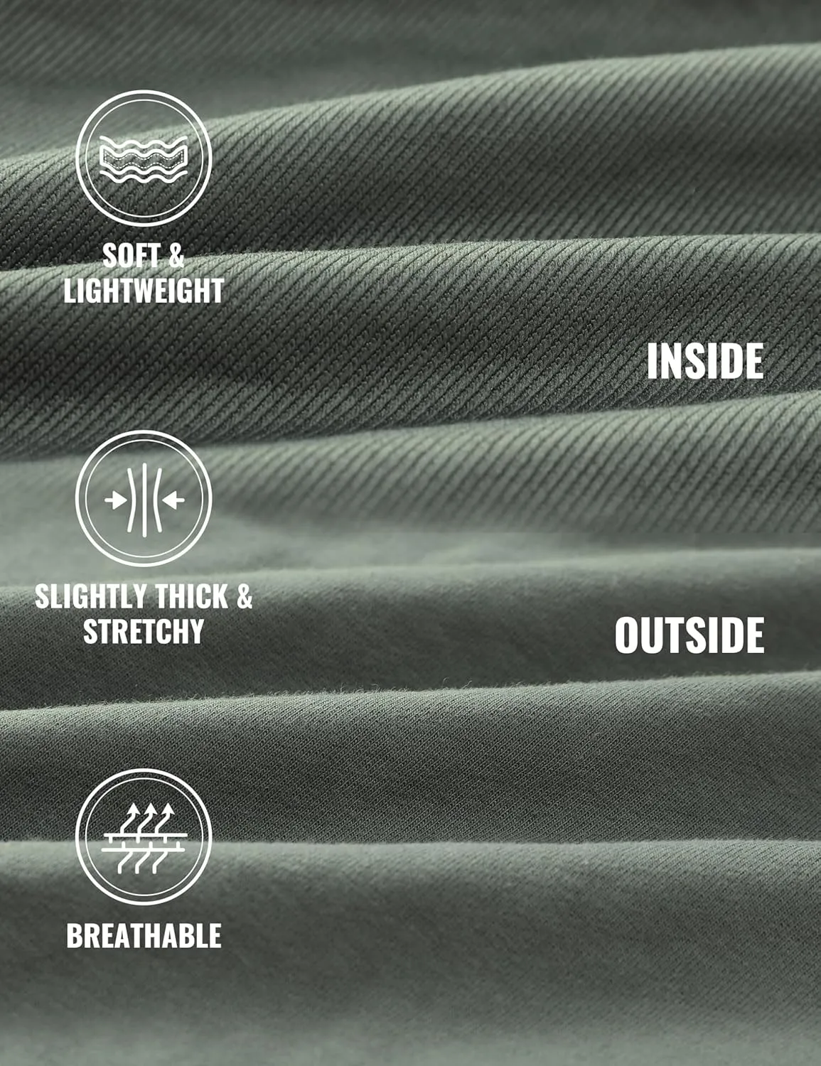 CRZ YOGA Mens Crewneck Sweatshirts French Terry Athletic Workout Sweat Shirts Casual Pullover Tops with Zipper Pocket