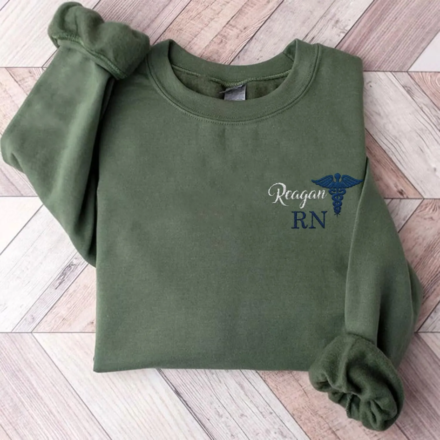 Custom Emergency Department Embroidered Crewneck Sweatshirt RN ER Nurse Shirt Emergency Nurses Life Hoodie Gifts