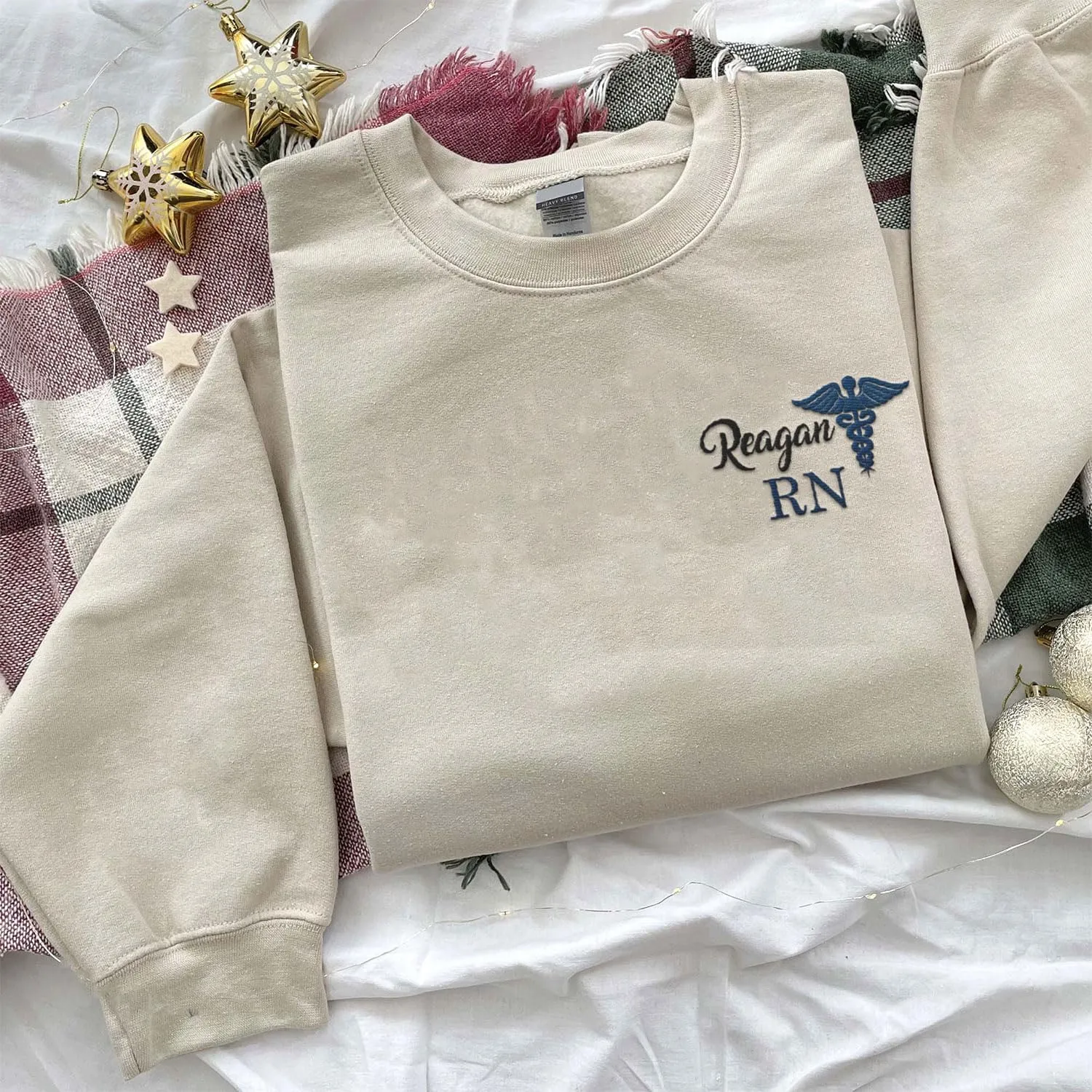 Custom Emergency Department Embroidered Crewneck Sweatshirt RN ER Nurse Shirt Emergency Nurses Life Hoodie Gifts