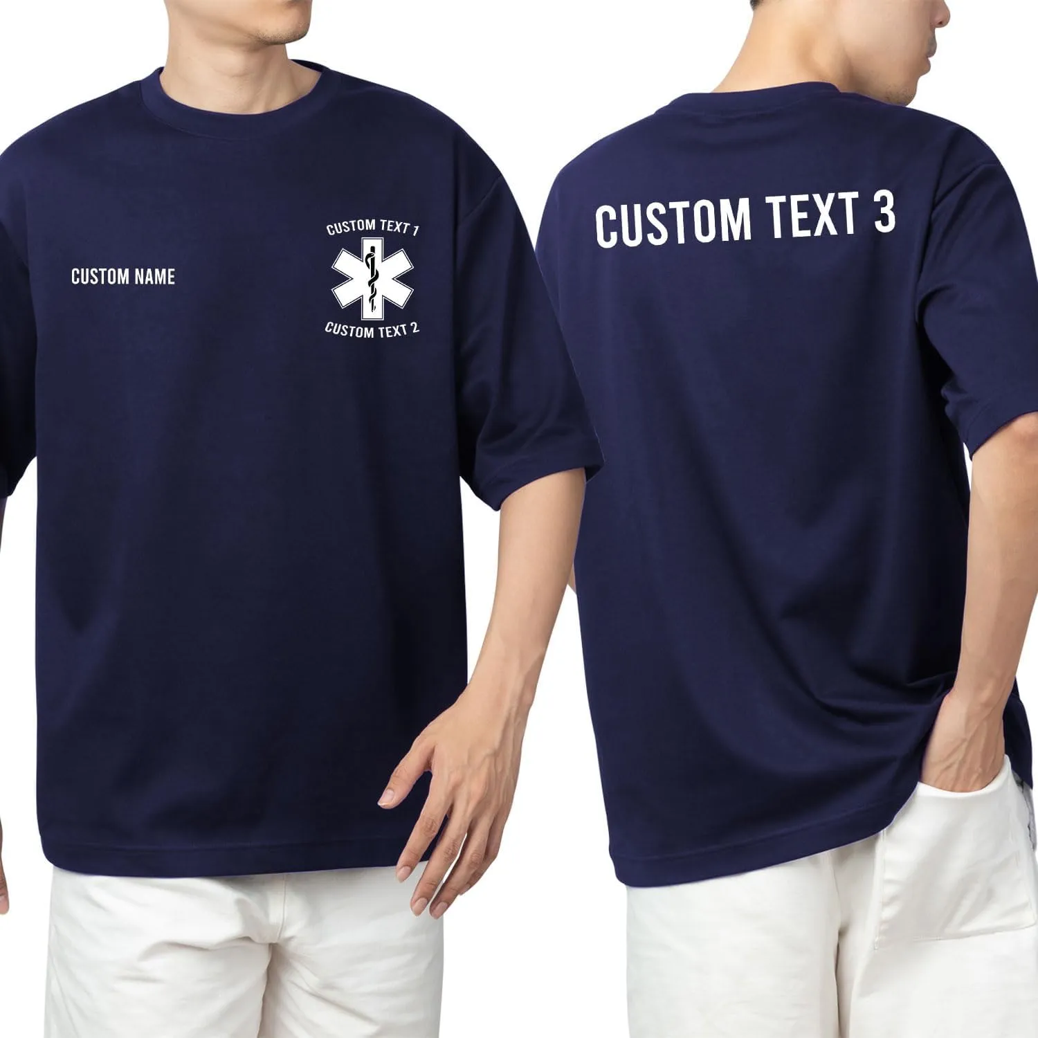 Custom EMT EMS Embroidered Sweatshirt Hoodie Personalized Paramedic Uniform Emergency Medical Technician Shirts Men Women