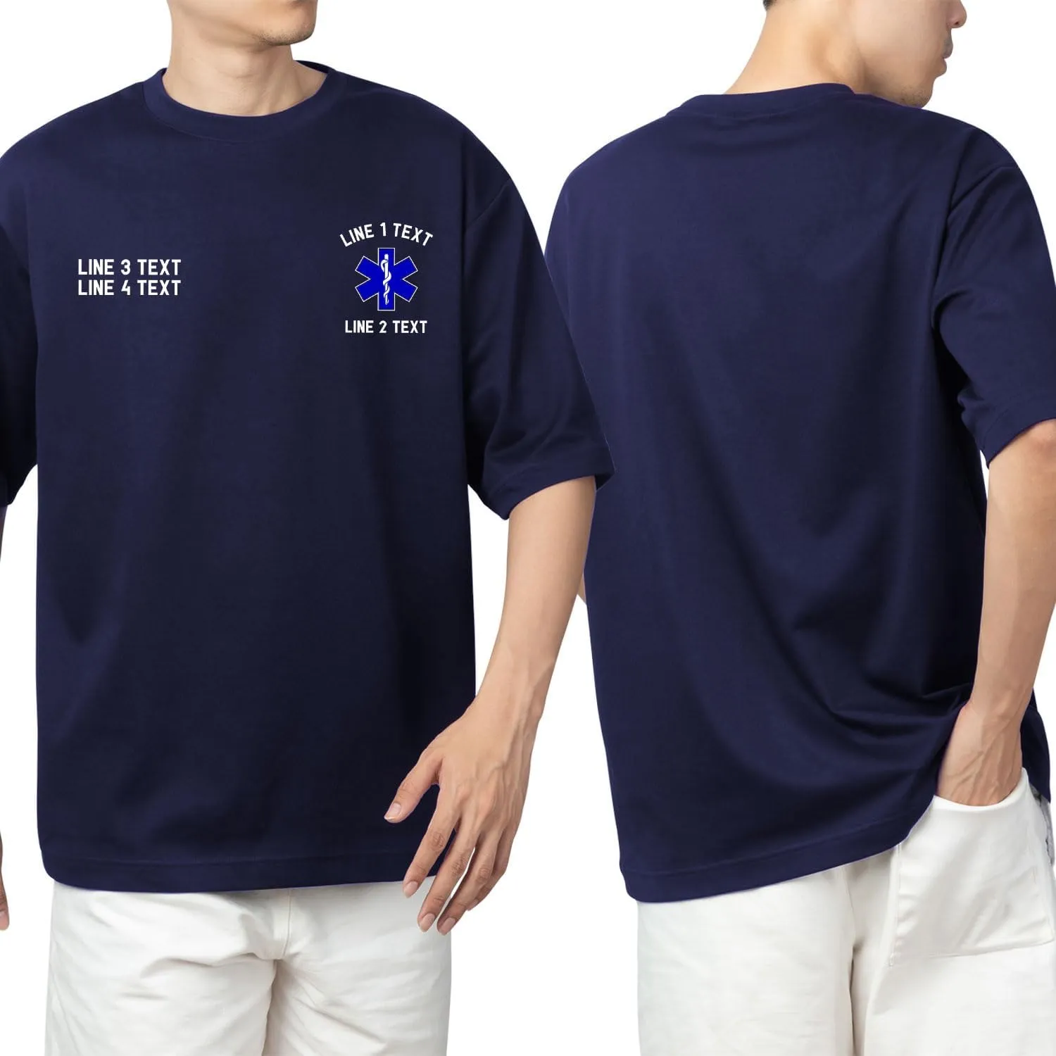Custom EMT EMS Embroidered Sweatshirt Hoodie Personalized Paramedic Uniform Emergency Medical Technician Shirts Men Women