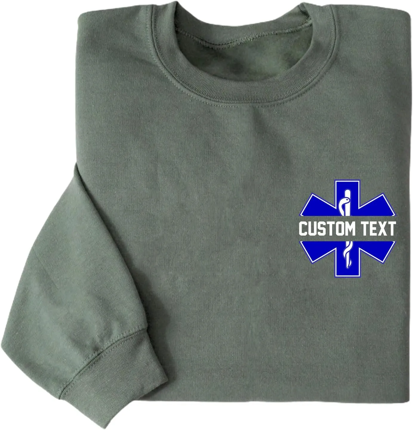 Custom EMT EMS Embroidered Sweatshirt Hoodie Personalized Paramedic Uniform Emergency Medical Technician Shirts Men Women