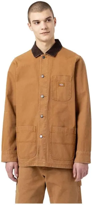 Dickies Men's Brown Canvas Chore Coat - Medium