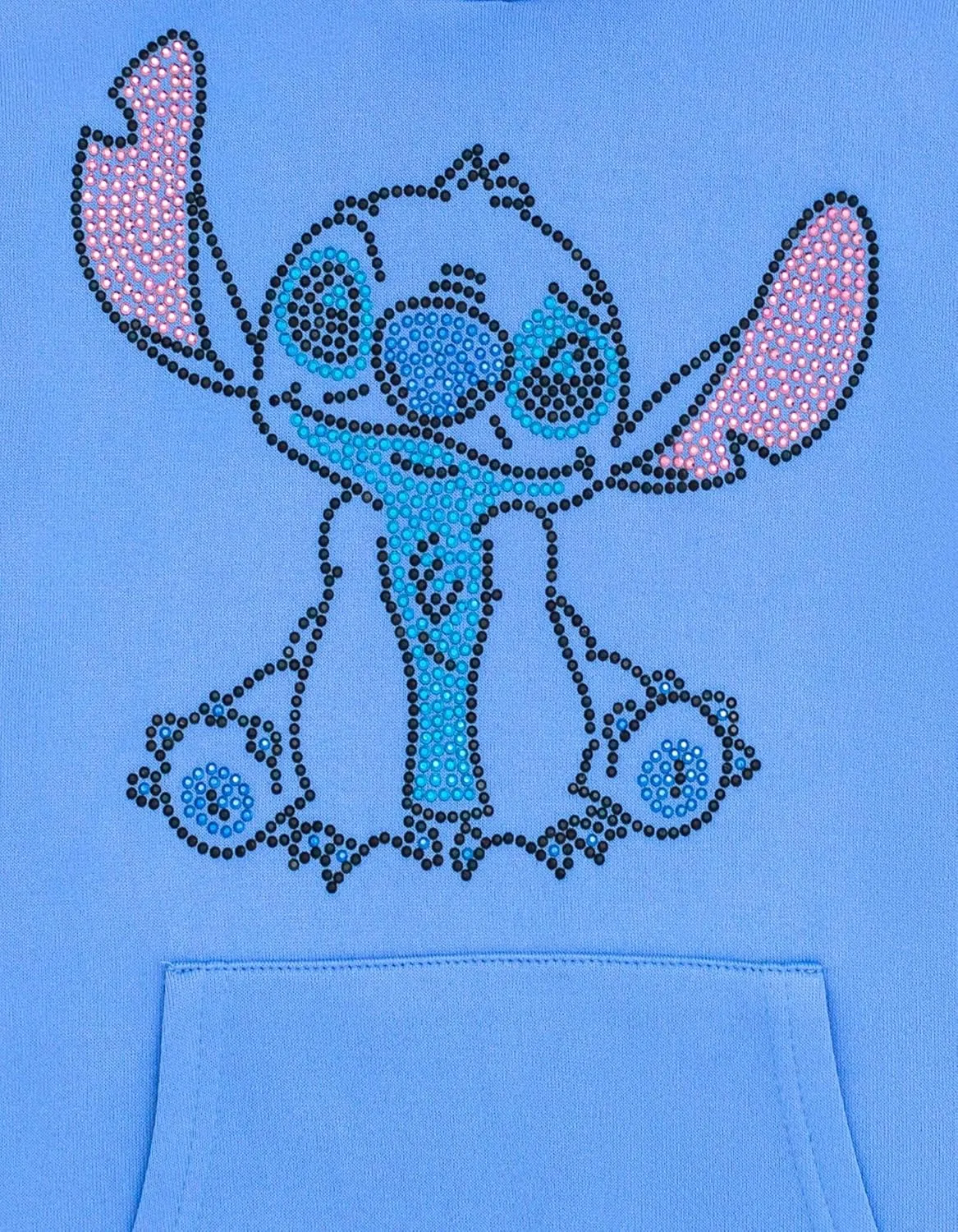Disney Lilo & Stitch Girls French Terry Crossover Hoodie Toddler to Big Kid