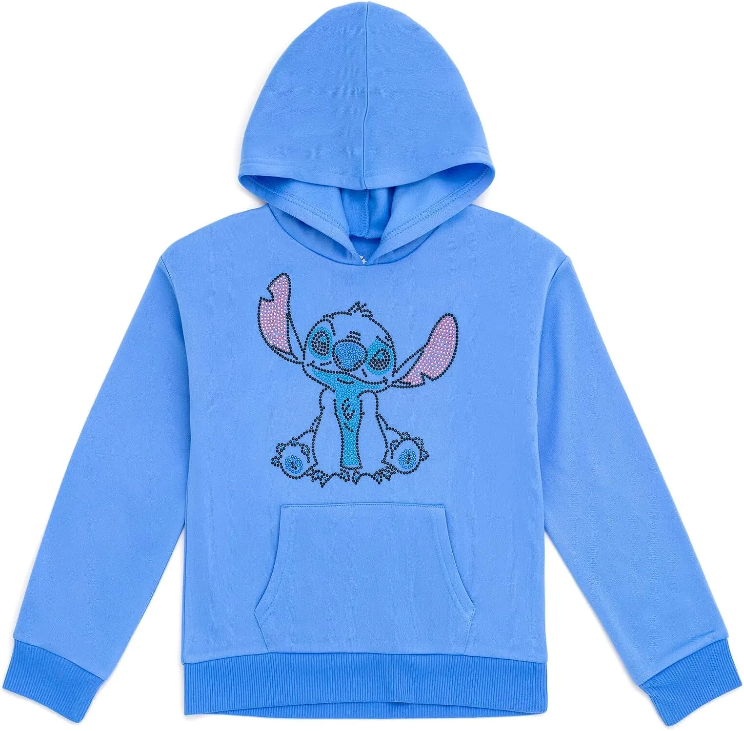Disney Lilo & Stitch Girls French Terry Crossover Hoodie Toddler to Big Kid