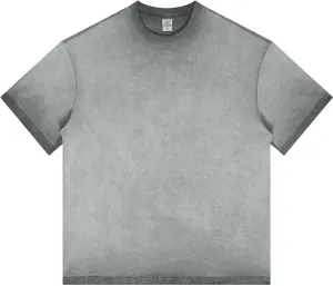 Dnzzs Mens Washed Vintage T Shirts Gradient Heavyweight Oversized T-Shirt Short Sleeve Crew Neck Cotton Summer Tees Tops