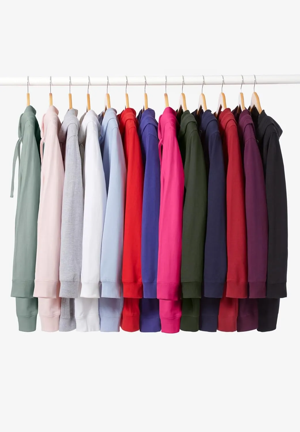 ellos Women's Plus Size Long Zip Front Hoodie French Terry Long Oversized Lightweight Jacket