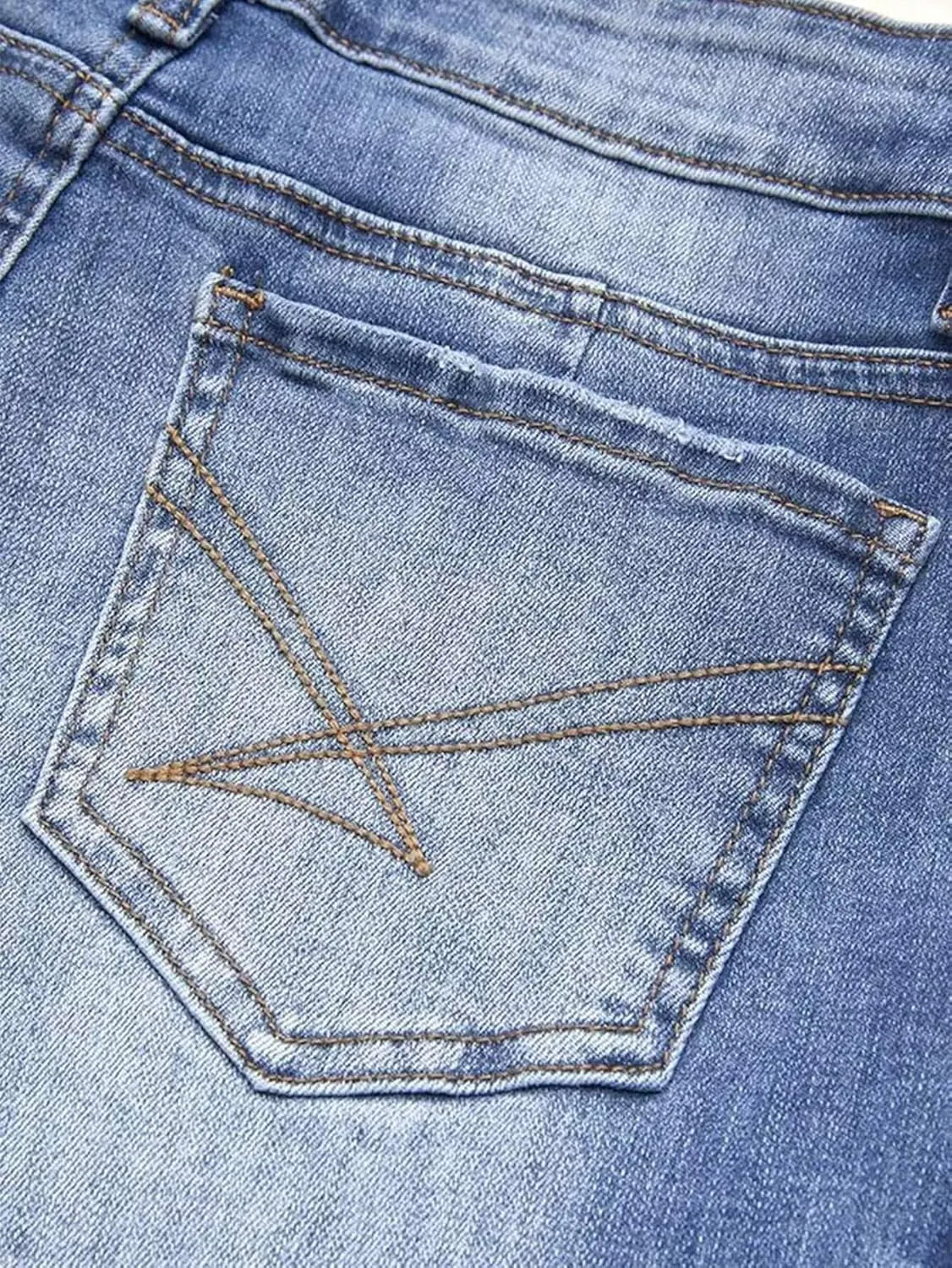 Flamingals Mid Waist Boot Cut Jeans for Women Straight Leg Jeans Cowgirl Trendy Jeans Denim Pants