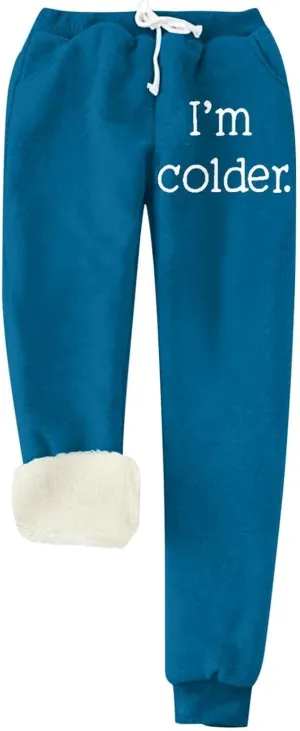 Fleece Lined Pants Women Plus Size Thermal Joggers for Sherpa Womens Sweats Warm Sweat Winter Sweatpants