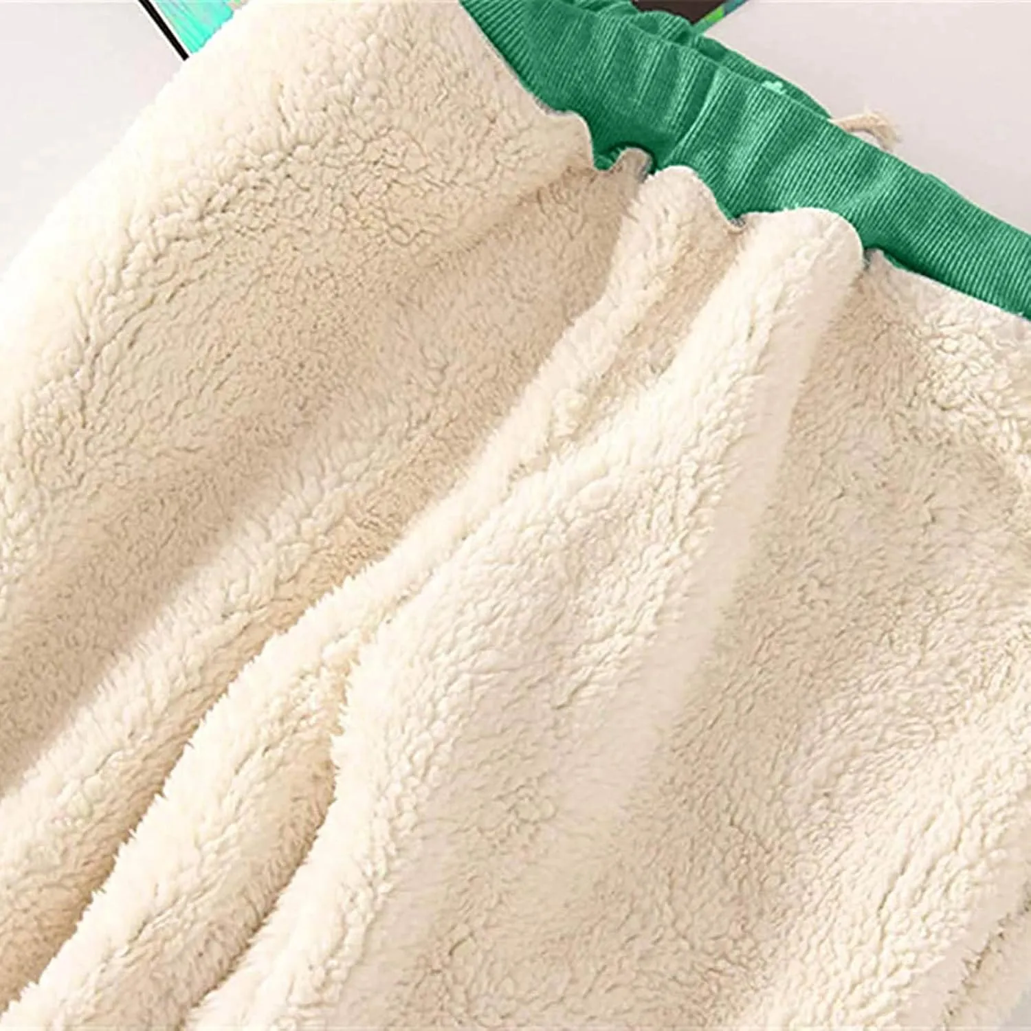 Fleece Lined Pants Women Plus Size Winter Sweat Pants Warm Thick Joggers Elastic Waist Sweatpants with Drawstring