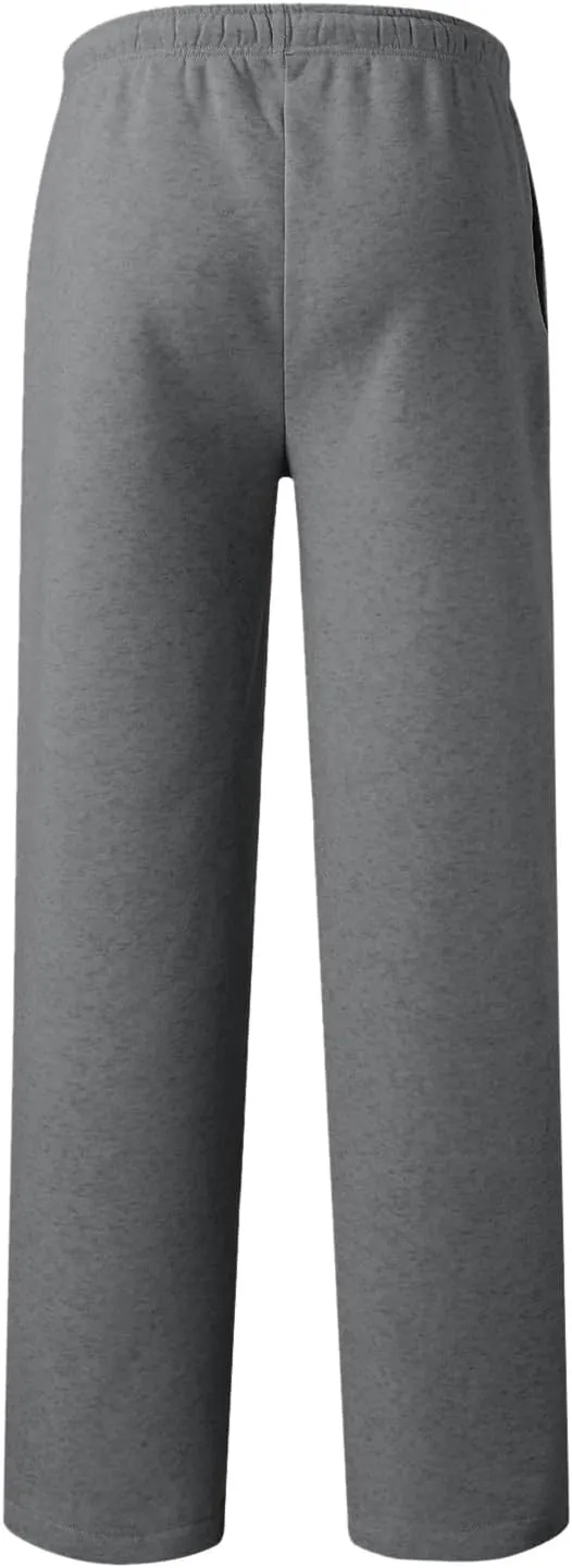 Fleece Lined Wide Leg Pants Women Fleece Lined Sweatpants Wide Leg Baggy Lounge Athletic Joggers Pants with Pockets