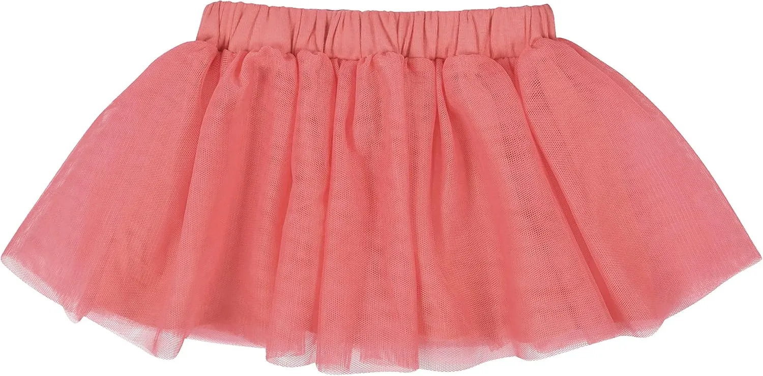Gerber Baby Girls' Toddler 3-Piece French Terry Top, Tulle Tutu, & Legging Set