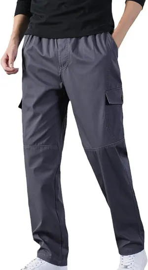 GIERIDUC Dress Pants for Men's Classic Fit Extra Long Skinny Khaki Pants Smart Jogging Bottoms Mens Slim Fit Business Pants