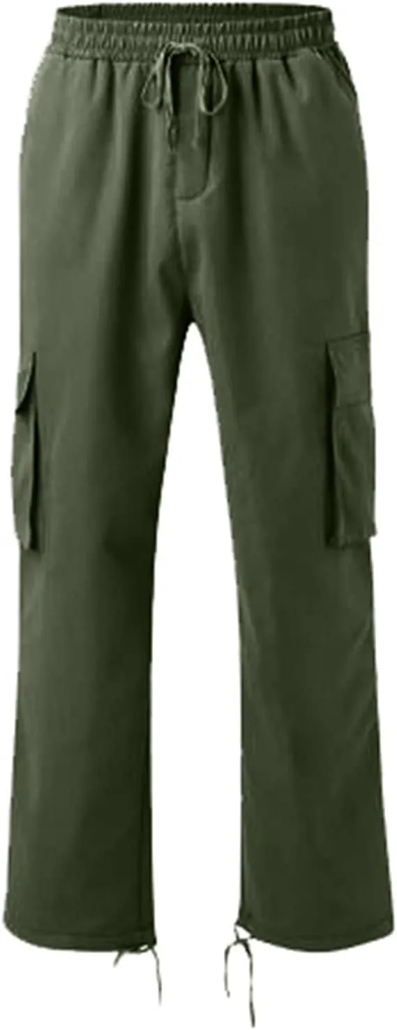 GIERIDUC Straight Leg Cargo Pants for Mens Navy Blue Dress Pants Slim Fit Light Gray Dress Pants Mens Mens High Waisted Pants