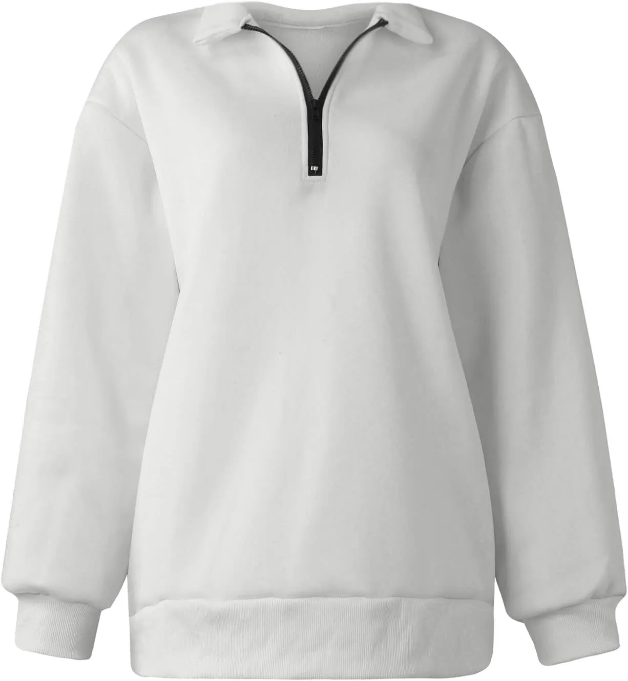 GOFULY 1/4 Zip Sweatshirt Women Lightweight Fall Solid Oversized Sweatshirts Y2K Long Sleeve Pullover Winter Cute Pullover