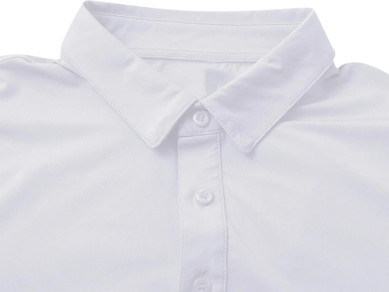 Golf Shirts for Mens Moisture Wicking Quick-Dry Long Sleeve Polo Shirt Performance Athletic Summer Collared T-Shirts