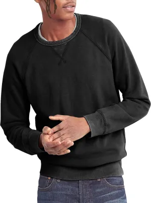 Hat and Beyond Mens French Terry Crewneck Sweatshirt Lightweight Fleece Pullover Sweater