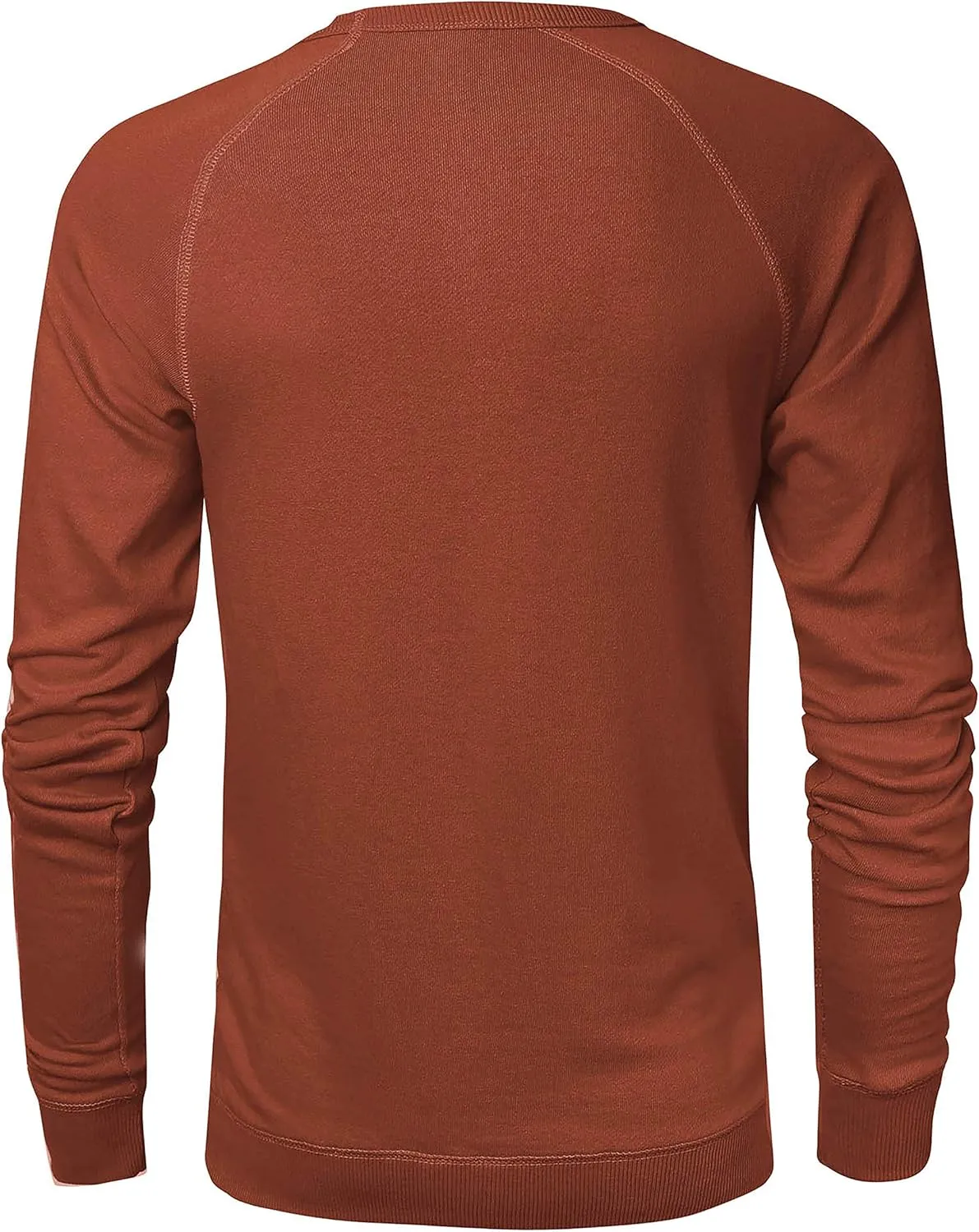 Hat and Beyond Mens French Terry Crewneck Sweatshirt Lightweight Fleece Pullover Sweater