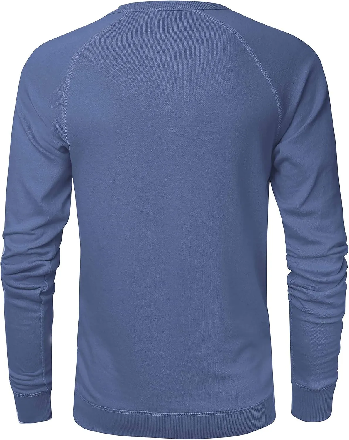 Hat and Beyond Mens French Terry Crewneck Sweatshirt Lightweight Fleece Pullover Sweater