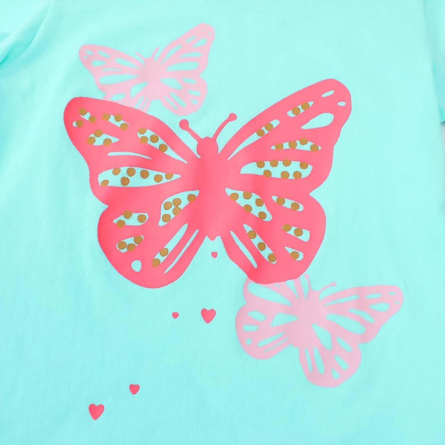HILEELANG Girl Short Sleeve Tees Easter Graphic Cotton Summer T-Shirts 3Packs