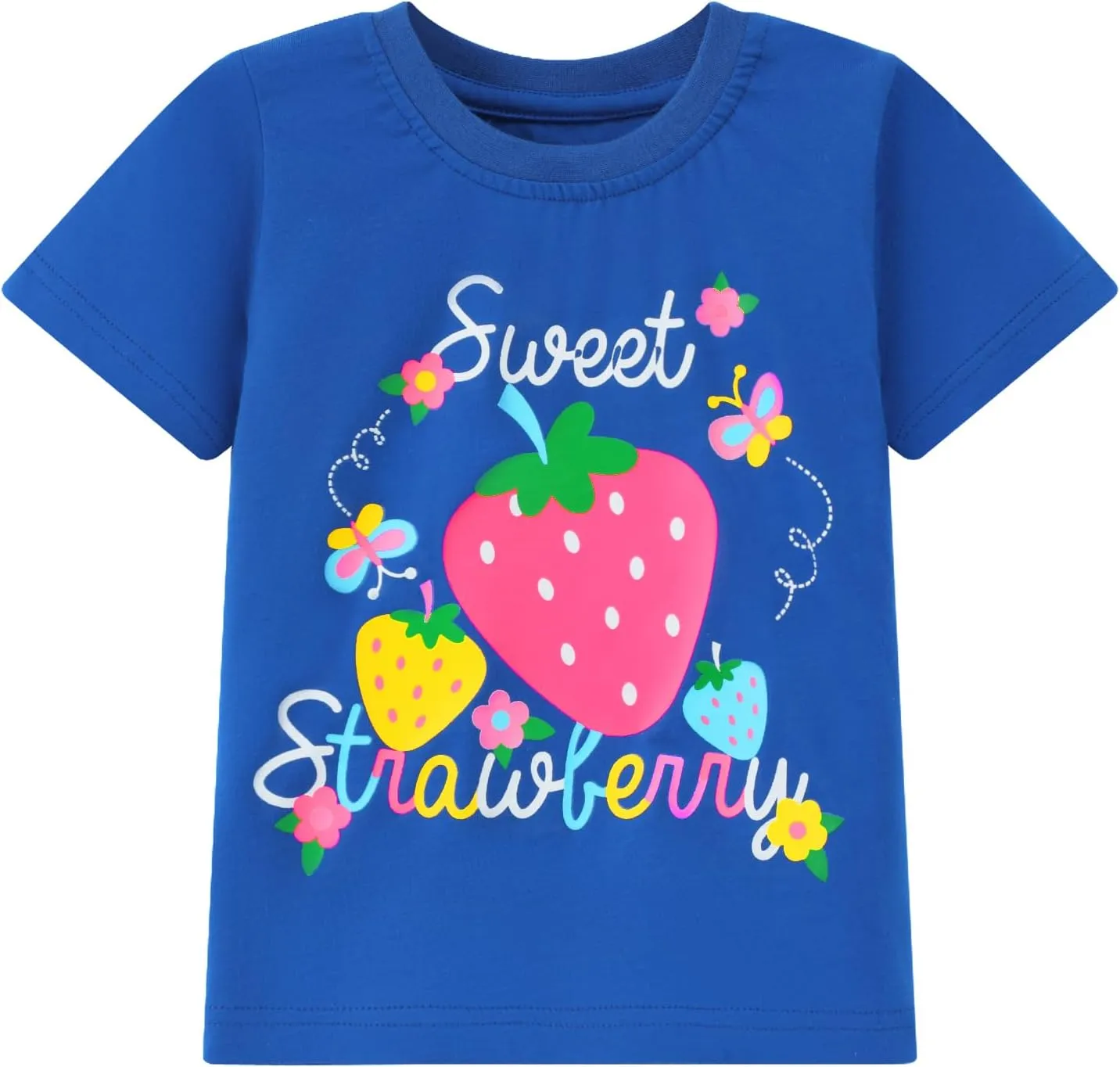 HILEELANG Girl Short Sleeve Tees Easter Graphic Cotton Summer T-Shirts 3Packs