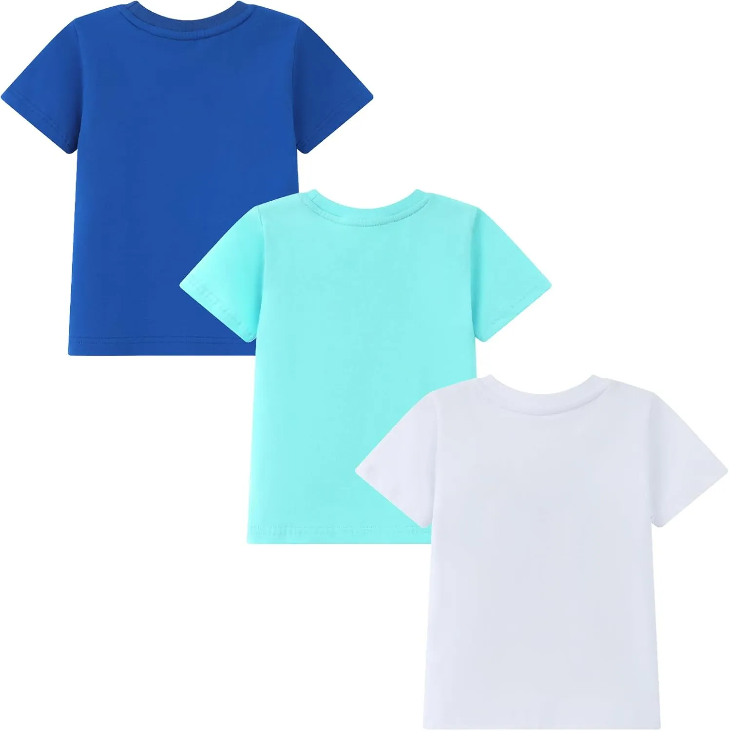 HILEELANG Girl Short Sleeve Tees Easter Graphic Cotton Summer T-Shirts 3Packs