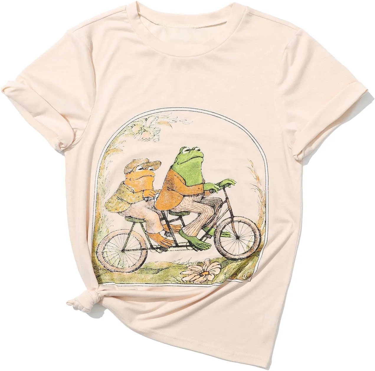 IRISGOD Womens Graphic Tees Casual Summer Short Sleeve Vintage T Shirts Tops