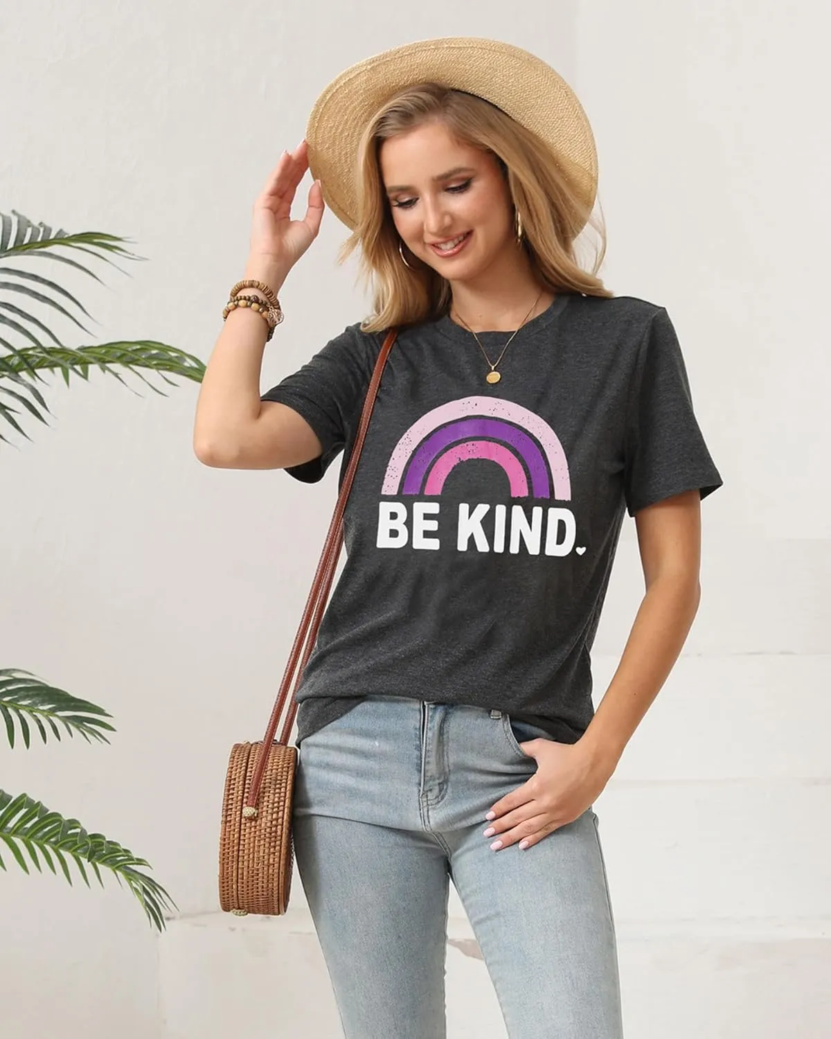 IRISGOD Womens Graphic Tees Casual Summer Short Sleeve Vintage T Shirts Tops