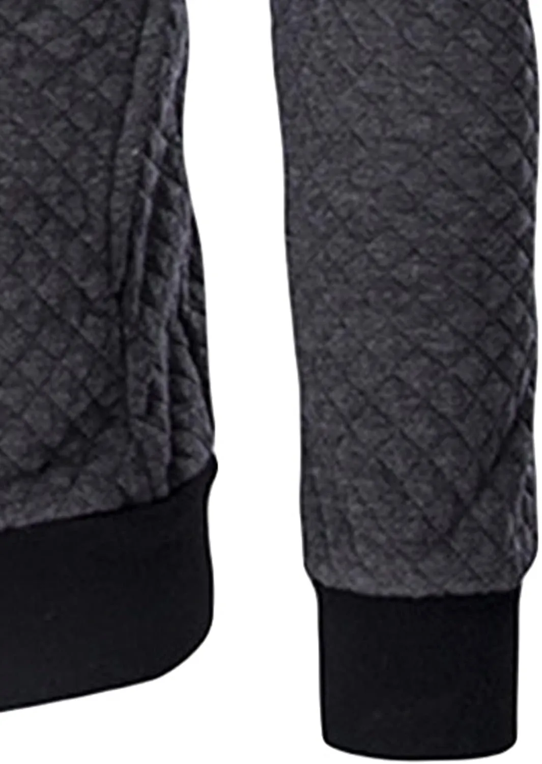 JEShifangjiusu Men'S Cotton Long Sleeve Sweatshirt Full Zip Stand Collar Winter Jacket Coat Diamond Style Shirt Top Outwear