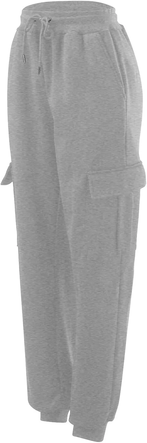 Joggers for Men Fleece Casual Drawstring Baggy Sport Athletic Gym Workout Sweatpants Cargo Sweatpants with Pockets