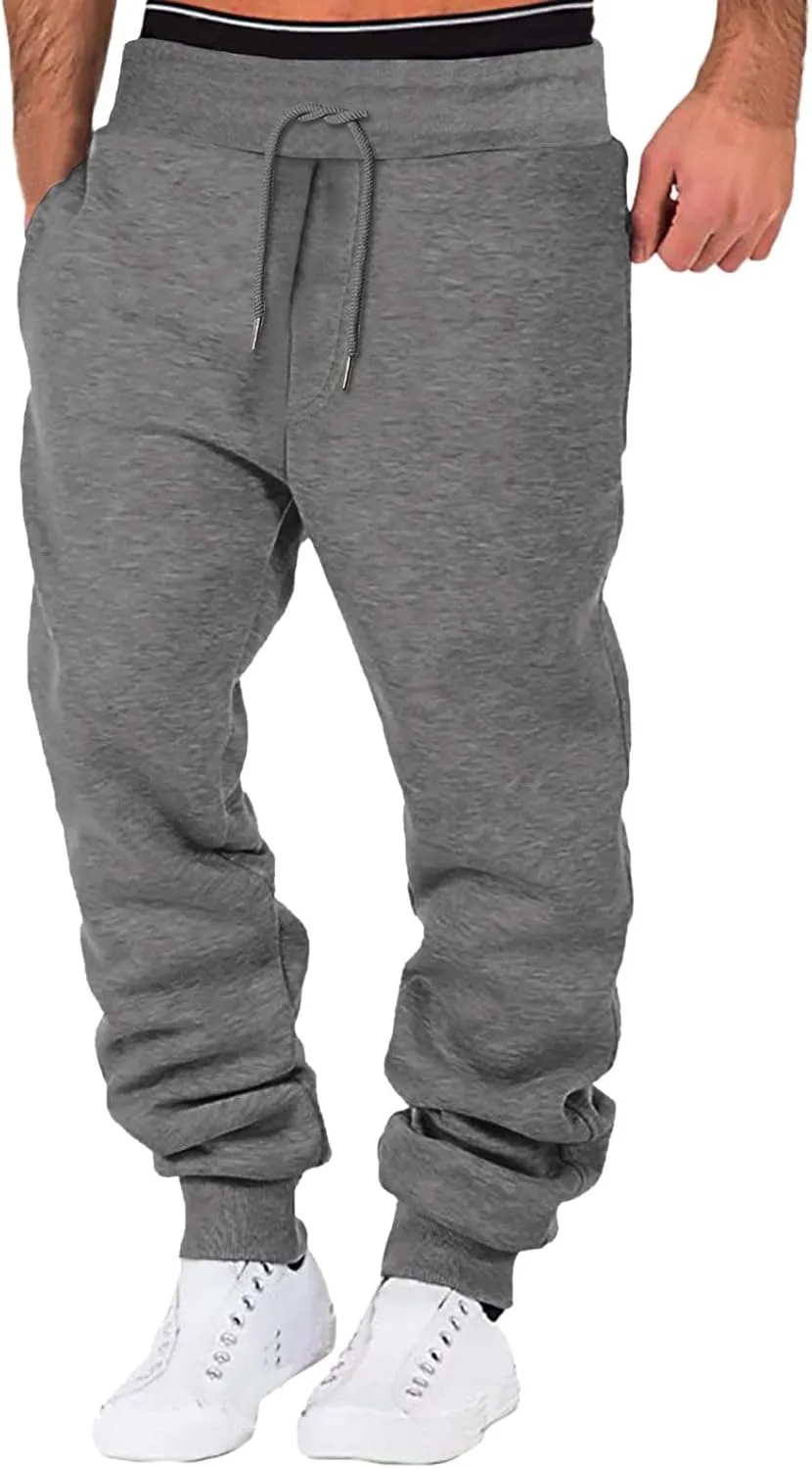 LCMTWX Joggers Pants Man Pants Casual Jogging Sports Elastic with Pockets Men's Men's Pants Straight Leg Joggers